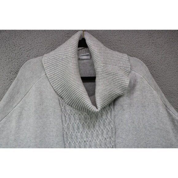 Cabi Cable Knit Sweater Poncho-Size Large- Hand Warmer - Picture 4 of 10